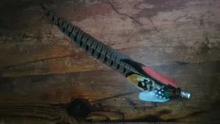 Tocado de plumas naturales para pelo o gorro