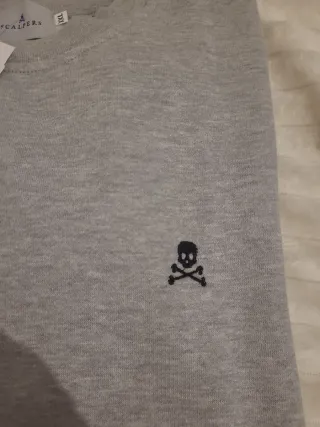 Sudadera Scalpers XXL Gris Nueva Con Etiquetas