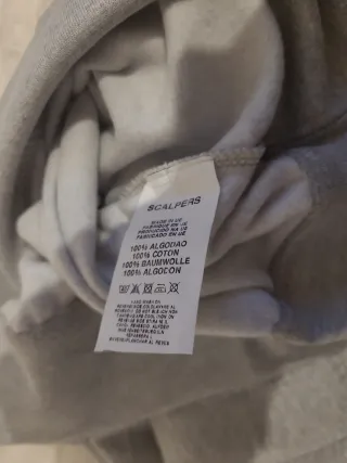 Sudadera Scalpers XXL Gris Nueva Con Etiquetas