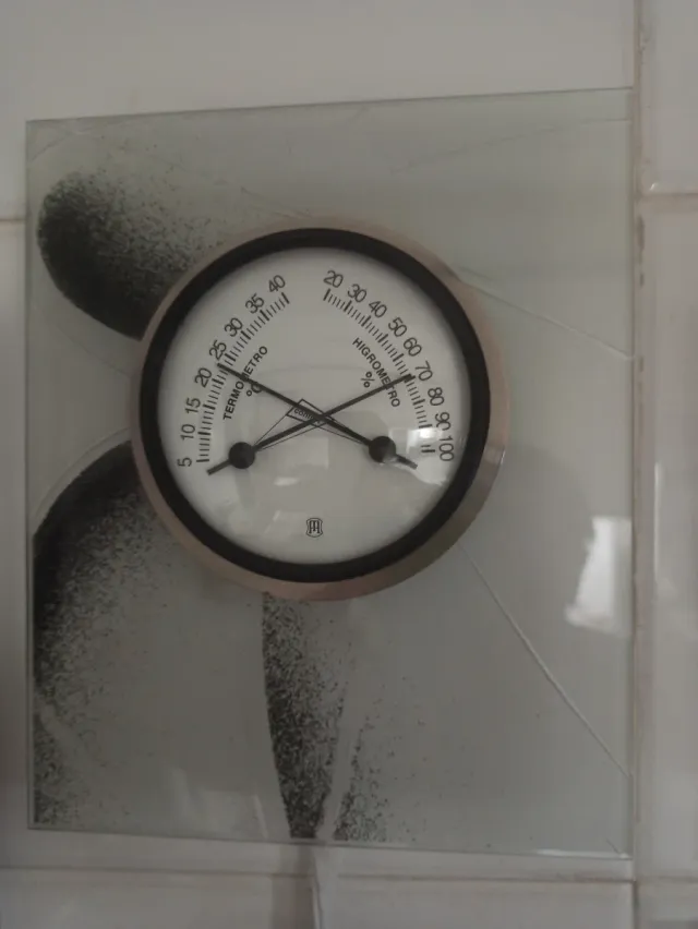 Termómetro Higrómetro con Cristal De Diseño