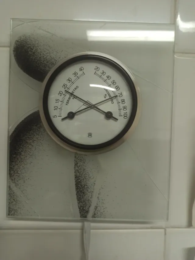 Termómetro Higrómetro con Cristal De Diseño