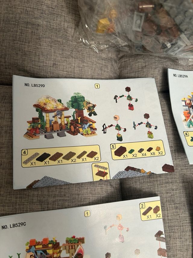 Construcciones Minecraft Set 4 Diferentes