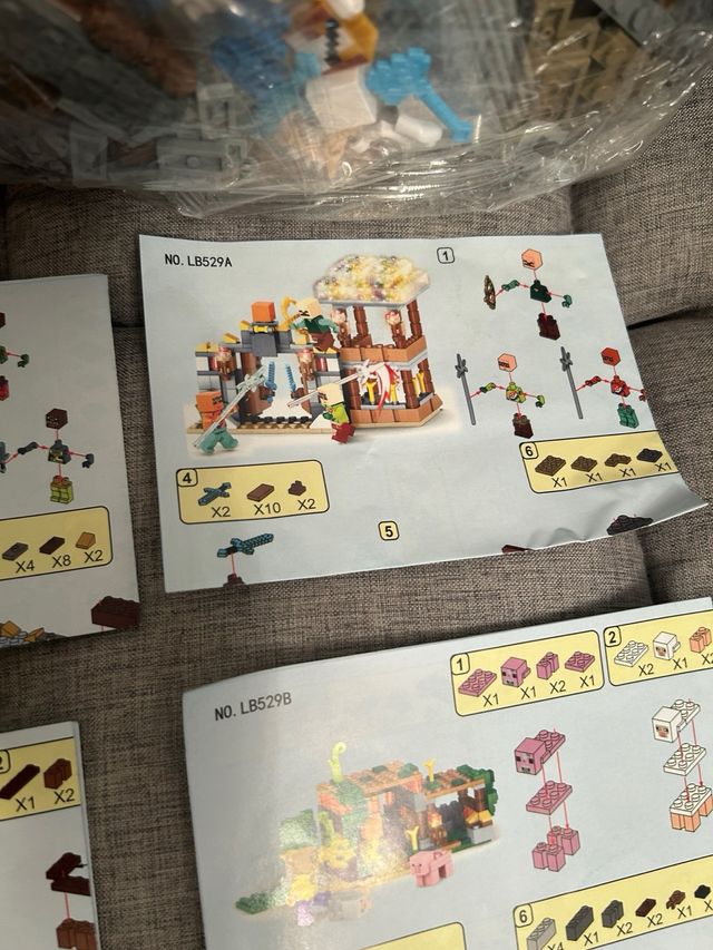 Construcciones Minecraft Set 4 Diferentes