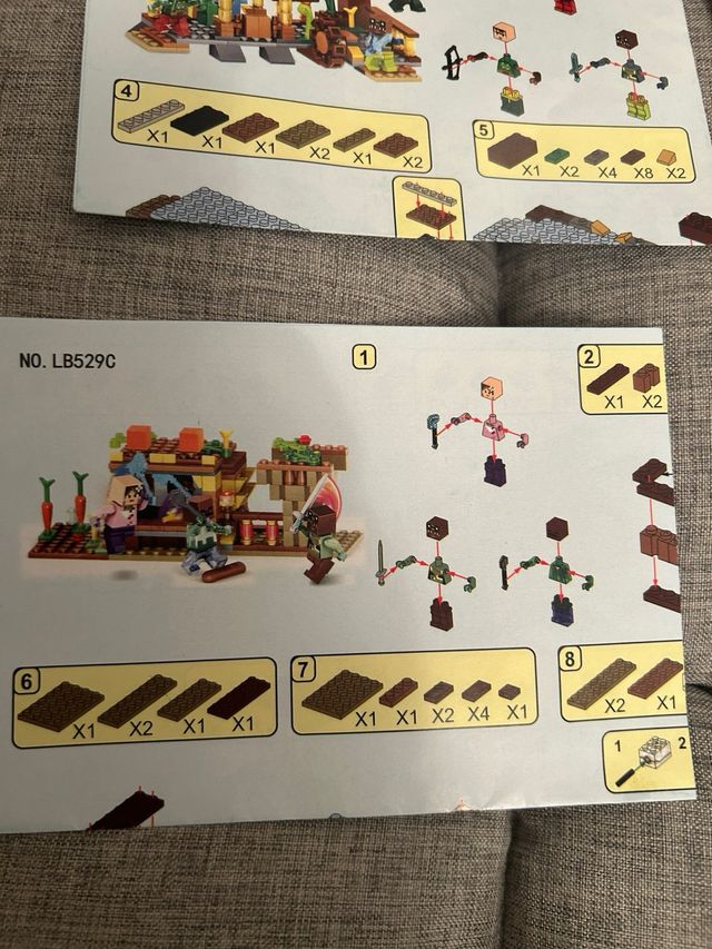 Construcciones Minecraft Set 4 Diferentes