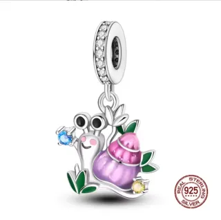 Charm Pandora Caracol Multicolor
