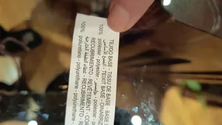 Pantalón efecto piel Denim mujer