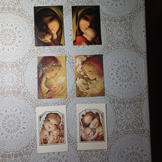 6 Postales con ilustraciones de Vírgenes Ferrandiz