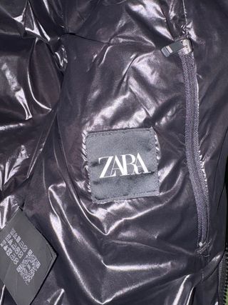 Zara Puffer Jacket Viral Negro Edición Invierno 24