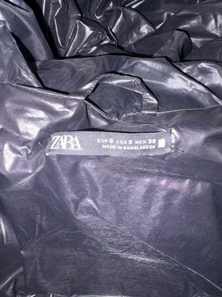 Zara Puffer Jacket Viral Negro Edición Invierno 24