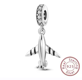 Charm Avión Pandora Plata 925