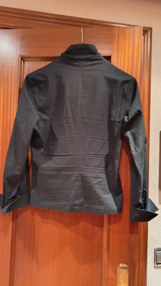 Camisa NARACAMICIE negra entallada