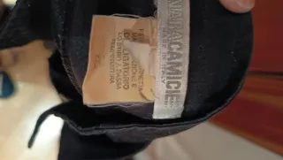 Camisa NARACAMICIE negra entallada