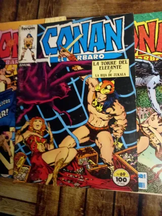 LOTE CONAN FORUM 1984( 4 NÚMS)