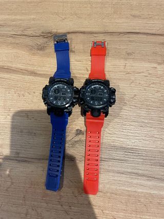 2 Relojes Deportivos (Azul y Rojo)