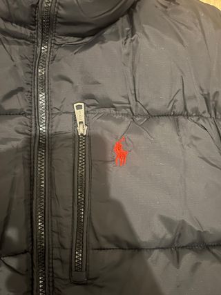 Polo Ralph Lauren Abrigo Negro Acolchado