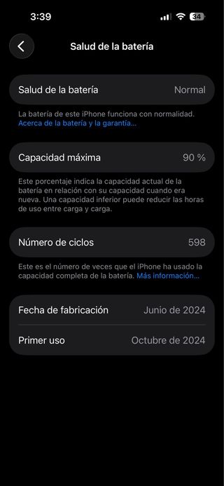 iPhone 15 Pro impecable gris espacial