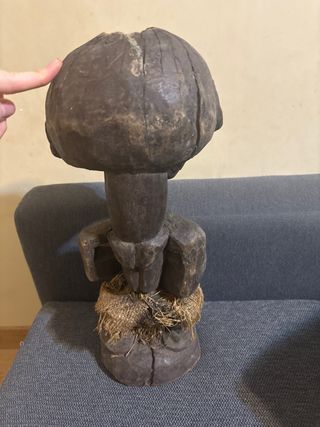 Figura Luba Africana Madera Tallada