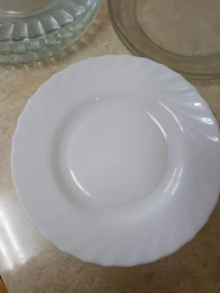 Lote 10 Platos Vintage Cristal y Porcelana