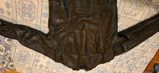 Cazadora Piel Negra Estilo Vaquero