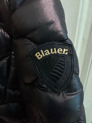 Blauer Giubbotto Nero Lucido Uomo Taglia M