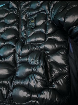 Blauer Giubbotto Nero Lucido Uomo Taglia M