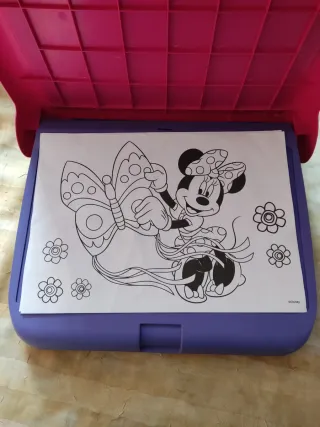 Maletín pupitre Minnie Mouse portátil