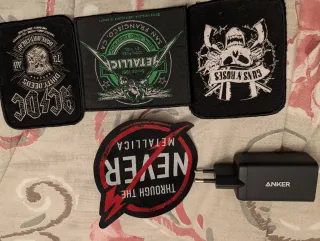 Giacca di jeans metal customizzata M/L