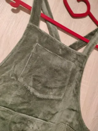 Mono peto corto pana invierno verde oliva