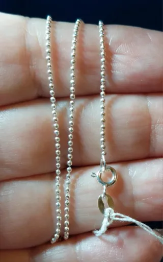 Cadena de Plata de Ley de 45cm