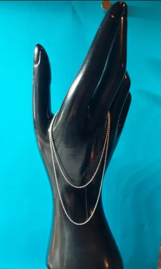 Cadena de Plata de Ley de 45cm