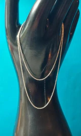 Cadena de Plata de Ley de 45cm