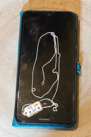 Cadena de Plata de Ley de 45cm