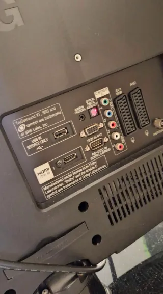 Televisión LG Negra