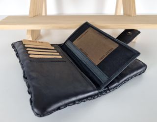 Cartera Trenzada a Mano-Piel Genuina-Vintage-Italy