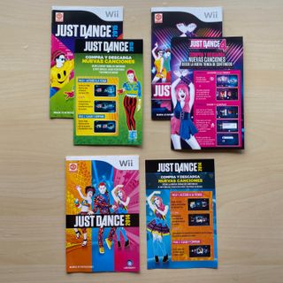 Lote Manuales Just Dance Wii