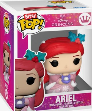 Lote x 4 Bitty Pop! Princesas Disney Navidad