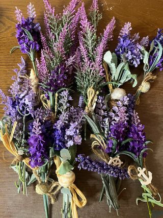 10 Mazzolini Finta Lavanda Matrimonio