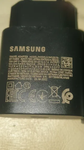 Cargador Samsung USB-C con Cable ORIGINAL