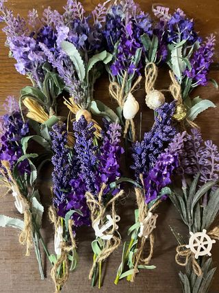 10 Mazzolini Finta Lavanda Matrimonio - Set D