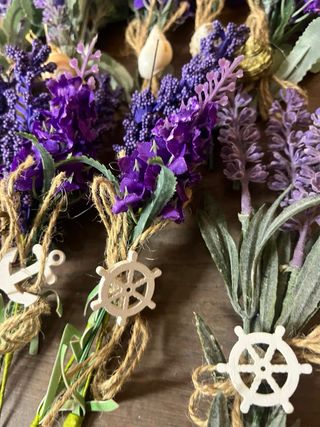 10 Mazzolini Finta Lavanda Matrimonio - Set D