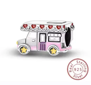 Charm Coche Viaje Pandora Rosa y Plata