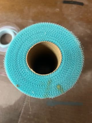 Tulle e nastrini azzurri