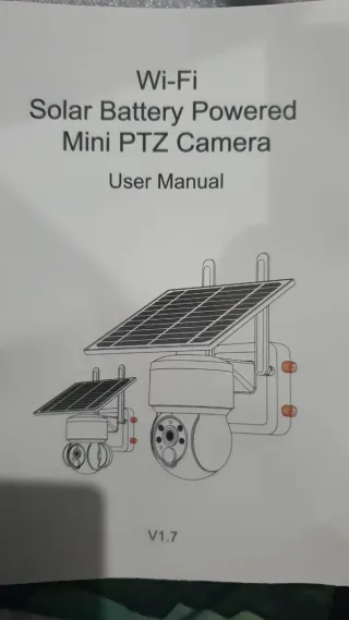 Cámara Seguridad Solar IP65 Visión Nocturna