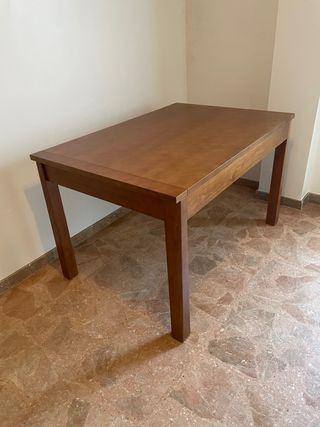 Mesa de pino macizo extensible