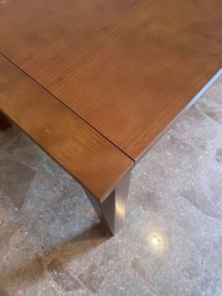 Mesa de pino macizo extensible