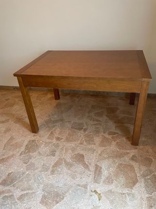 Mesa de pino macizo extensible