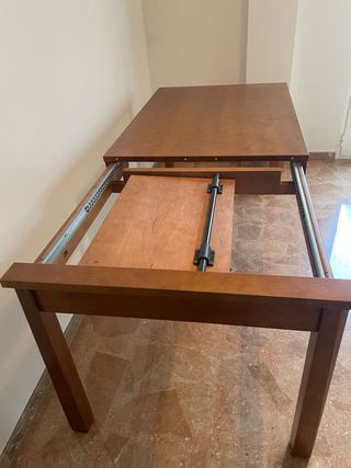 Mesa de pino macizo extensible
