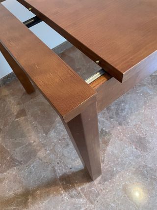 Mesa de pino macizo extensible