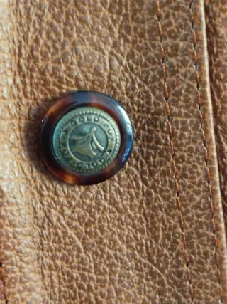 Chaleco de cuero JAY marrón Talla M