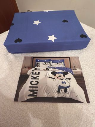 Juego de sábanas Mickey Mouse ,100%algodón,6pzas